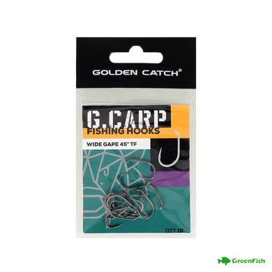 Крючок GC G.Carp Wide Gape 45&deg; TF №6(10шт)NEW 2024