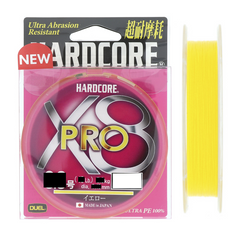 Шнур Duel Hardcore X8 Pro 150м #0.6 13lb Yellow NEW