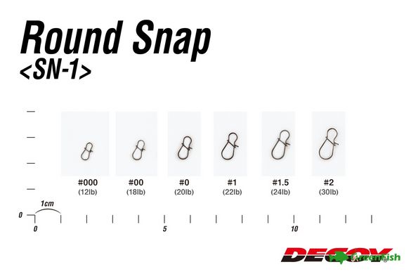Застежка Decoy SN-1 Round Snap №0(13шт)