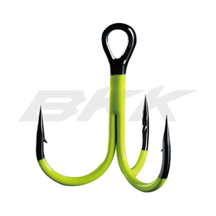 Гачок потрійний BKK Treble Spear-21 UVC Chartreuse №1/0 (5шт)