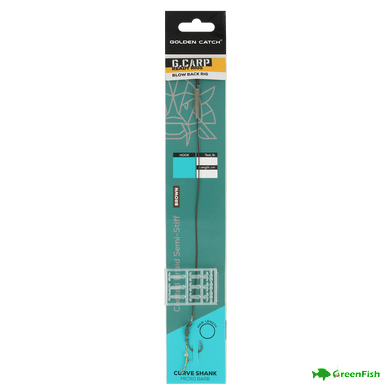 Готовий повідець на коропа GC G.Carp Blow Back Ready Rig №6 (1шт)