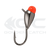 Мормышка вольфрамовая GC N-Ice Капля с бусиной 3.0мм 0.45г Black Nickel/Red Glow (5шт)