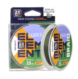 Повідковий матеріал ZEOX Element Leader Braid 25м Silt 0.16мм