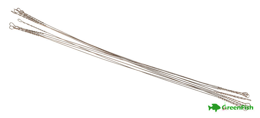 Поводок Zeox струна 10см 0.30мм 15кг(10шт)