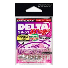 Джиг-головка Decoy Delta Magic SV-51 1/16 1.8г №6(5шт)