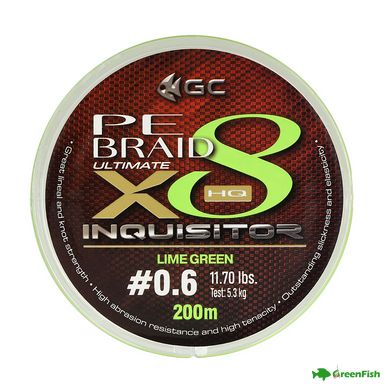 Шнур GC Inquisitor X8 LG 200м PE0.6