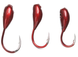 Мормишка карасьова, #10 розмір гачка Red