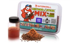 Пеллетс Interkrill Method/Stick Mix 100% Криль-Слива 400 г + 50ml Ликвид