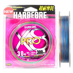 Шнур Duel Hardcore X8 Pro Big Game 300м #4 60lb Multicolor NEW