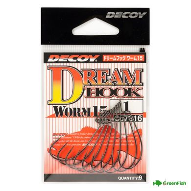 Крючок Decoy Dream Worm 15 №8(9шт)