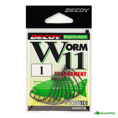 Гачок Decoy Worm 11 Tournament №4(9шт)NEW