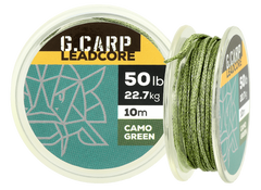 Лидкор GC G.Carp Leadcore 10м 50lb Caмo Green(без свинца)