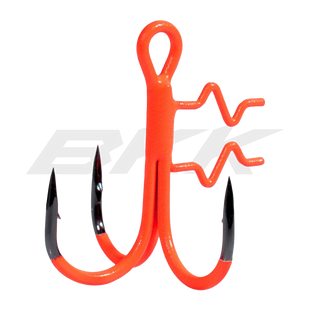 Гачок потрійний для стінгера BKK Treble Assist Spear-21 UVO Orange №1/0 (4шт)