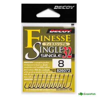 Гачок Decoy Finnesse Single S-32 №12(12шт)