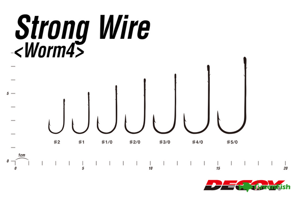 Гачок Decoy Worm 4 Strong Wire №2(9шт)NEW