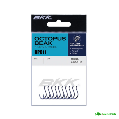 Крючок BKK Octopus Beak №1/0(8шт)NEW