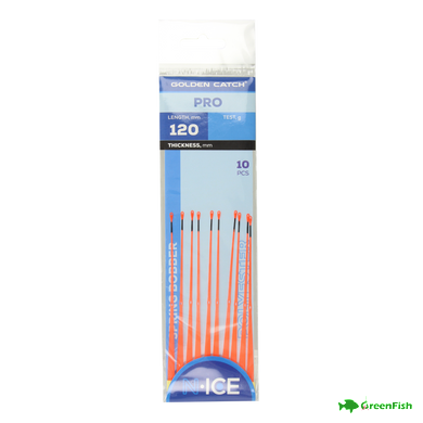 Кивок лавсановый GC N-Ice Spring Bobber Pro 100мм 0.8-1.0г Orange (10шт)
