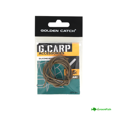 Трубка силиконовая GC G.Carp Silicone Hook Tube 0.5мм 1м Khaki NEW 2024