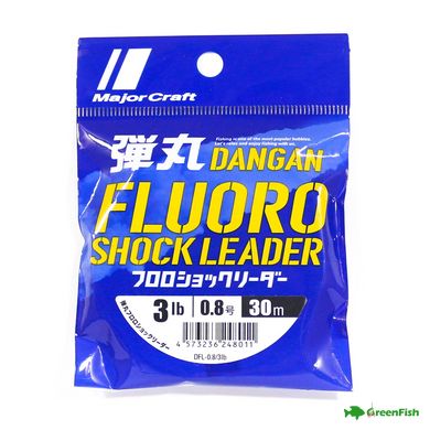 Флюорокарбон Major Craft Fluoro Shock Leader Dangan 30м #0.6 2lb
