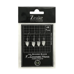 Джиг-головка Zeake F-Change Head 1.5г №8(4шт)NEW