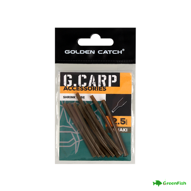 Трубка термоусадочна GC G.Carp Shrink Tube 1.5мм(10шт)Khaki NEW 2024