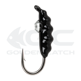 Мормышка вольфрамовая GC N-Ice Опарыш 2.5мм 0.28г Black (5шт)