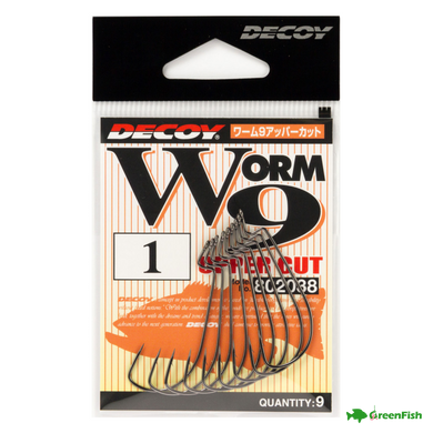 Крючок Decoy Worm 9 Upper Cut №6(9шт)