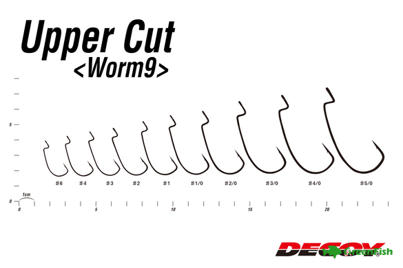 Крючок Decoy Worm 9 Upper Cut №6(9шт)