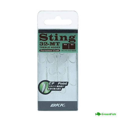 Гачок потрійний BKK Treble Sting-32 MT №10 (7шт)