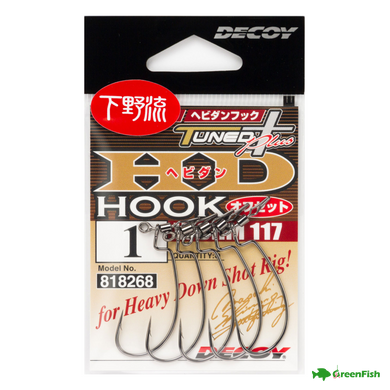 Гачок Decoy HD Offset Worm 117 №4(5шт)