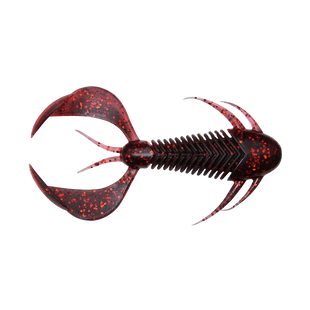 Силикон Megabass Rock Hog 2"(10шт)Black Back Clear Red