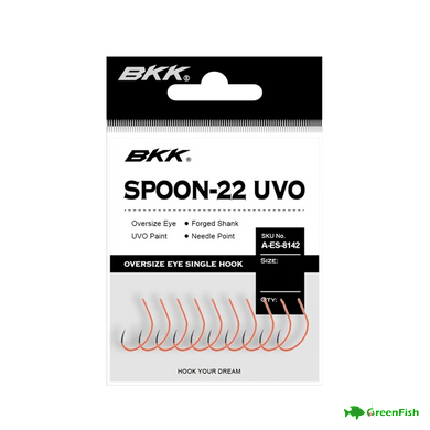 Гачок BKK Spoon-22 UVO Orange №1/0 (8шт)
