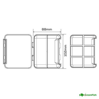 Коробка для аксесуарів GC G.Carp Mini Box Two Layer 8 section