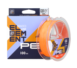 Шнур ZEOX Element PE X4 Orange 100м #0.8