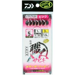 Самодур Daiwa Sabiki Soft Amiebi №6 Pink(6 гачків)NEW