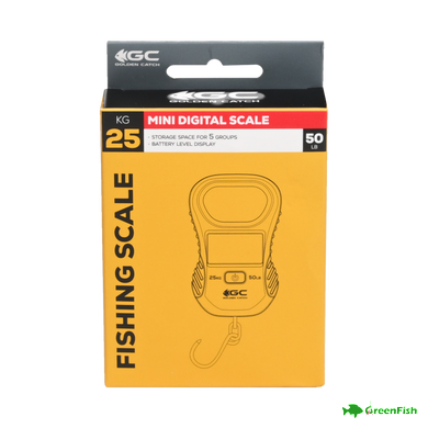 Ваги риболовні GC Mini Digital Scale 25кг NEW 2025