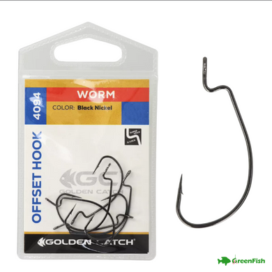 Крючок GC Offset Worm 4094BN №1(5шт) новая упаковка