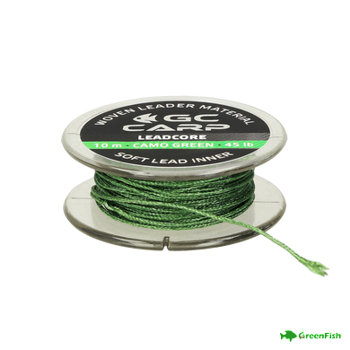 Лідкор GC G.Carp Leadcore 10м 50lb Caмo Green(зі свінцем)