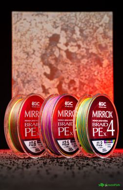 Шнур GC Mirrox PE X4 150м Multicolor #0.6 NEW 2023