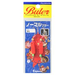Блесна Fujiwara Normal Buler 3г Fluorescent Red(2шт)
