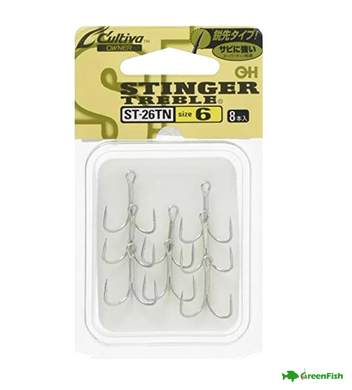 Гачок потрійний Owner Stinger Treble ST-26TN №14 (8шт)