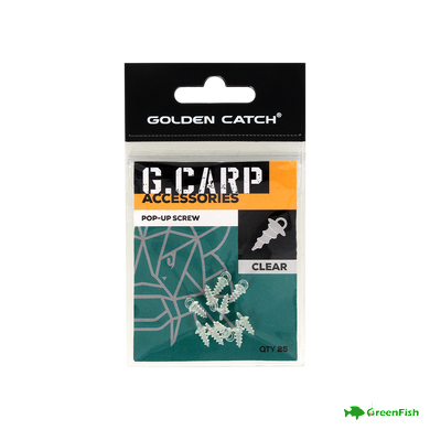 Гвинт для бойлів GC G.Carp Pop-Up Screw(25шт)Clear NEW 2024