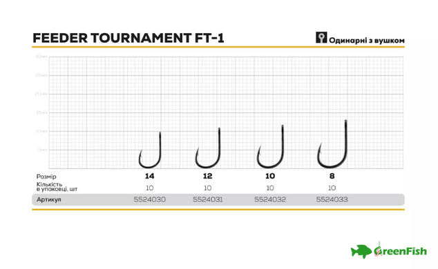Крючок BKK Feeder Tournament FT-1 №10(10шт)NEW