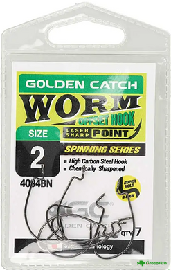 Крючок GC Offset Worm 4094BN №1(5шт) новая упаковка