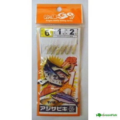 Самодур Dragon Aji Sabiki Mackerel Skin №6(6 крючков)NEW