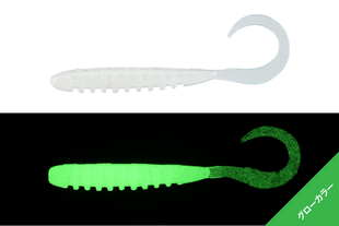 Силикон Jackall Tide Curly SQ 2.0"(8шт)Glow